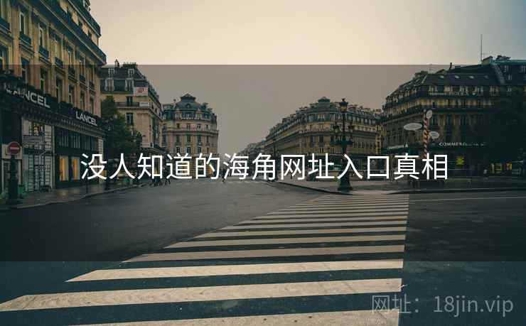 没人知道的海角网址入口真相