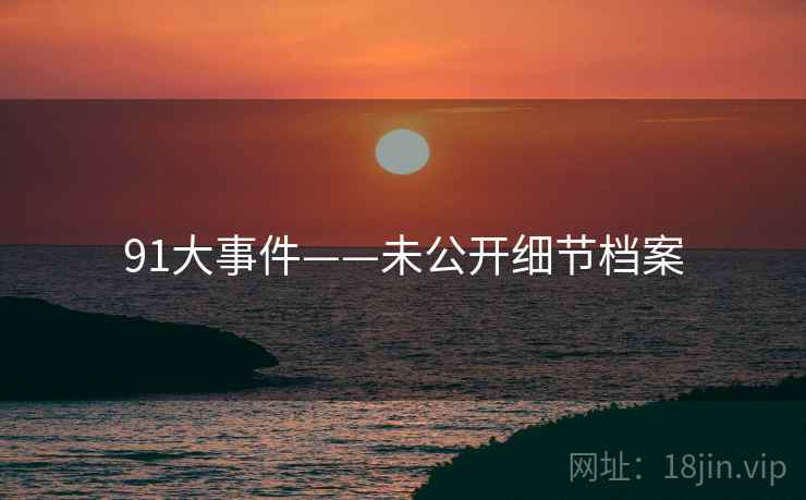 91大事件——未公开细节档案